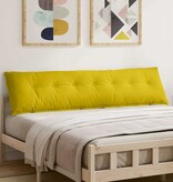 VidaXL Rugkussen Geel 200 x 50 cm Cordstof