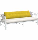 VidaXL Rugkussen Geel 200 x 50 cm Cordstof