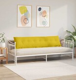 VidaXL Rugkussen Geel 200 x 50 cm Cordstof