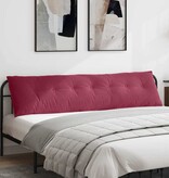 VidaXL Rugkussen Wijnrood 200 x 50 cm Cordstof
