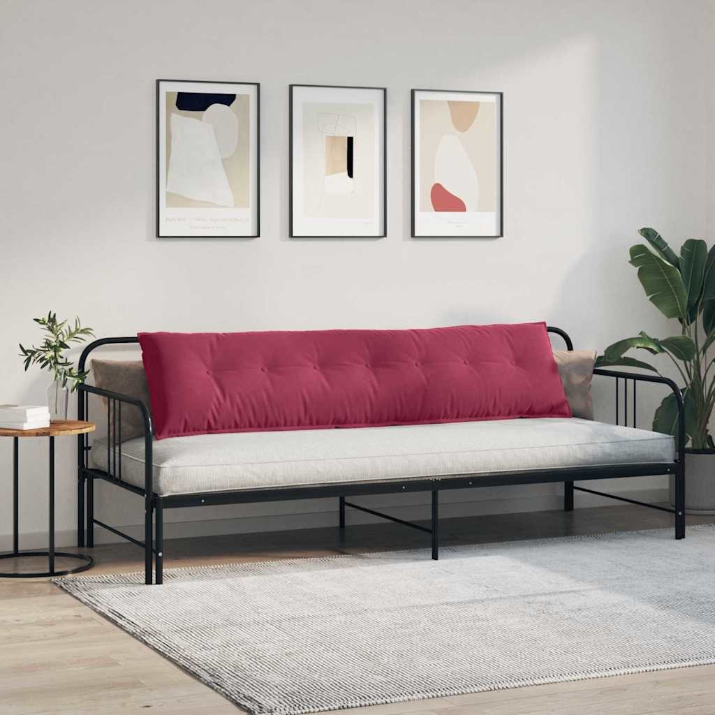 VidaXL Rugkussen Wijnrood 200 x 50 cm Cordstof