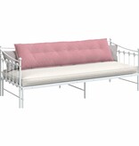 VidaXL Rugkussen Roze 200 x 50 cm Cordstof