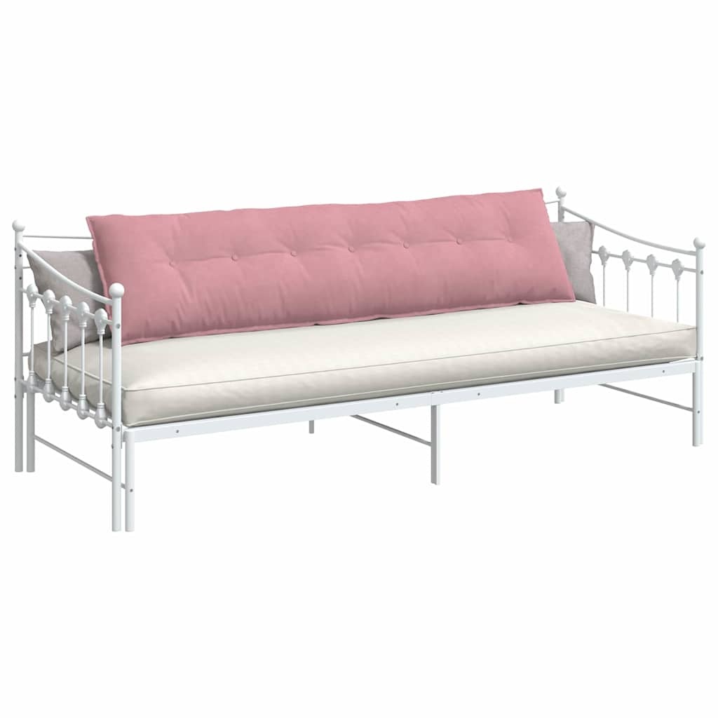 VidaXL Rugkussen Roze 200 x 50 cm Cordstof