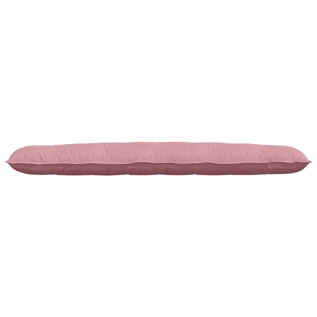 VidaXL Rugkussen Roze 200 x 50 cm Cordstof