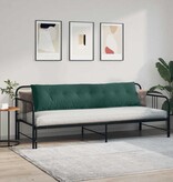 VidaXL Rugkussen Donkergroen 200 x 50 cm Cordstof