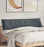 VidaXL Rugkussen Donkergrijs 200 x 50 cm Cordstof
