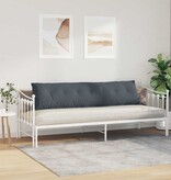 VidaXL Rugkussen Donkergrijs 200 x 50 cm Cordstof