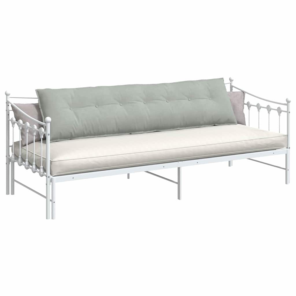 VidaXL Rugkussen Lichtgrijs 200 x 50 cm Cordstof