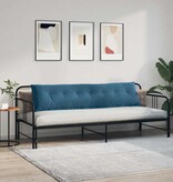 VidaXL Rugkussen Blauw 200 x 50 cm Cordstof