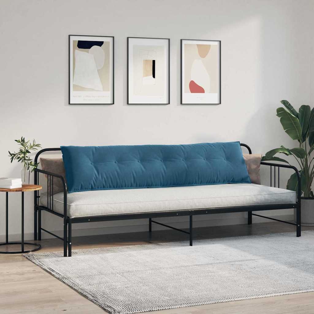 VidaXL Rugkussen Blauw 200 x 50 cm Cordstof