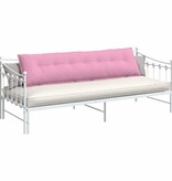 VidaXL Rugkussen Roze 200 x 19 x 50 cm Stof