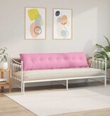 VidaXL Rugkussen Roze 200 x 19 x 50 cm Stof