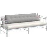 VidaXL Rugkussen Wolkengrijs 200 x 19 x 50 cm Stof