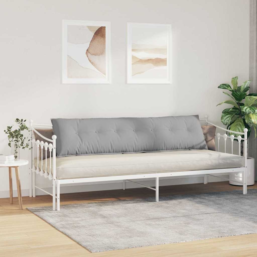 VidaXL Rugkussen Wolkengrijs 200 x 19 x 50 cm Stof