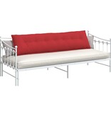 VidaXL Rugkussen Rood 200 x 19 x 50 cm Stof