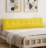 VidaXL Rugkussen Lichtgeel 200 x 19 x 50 cm Stof