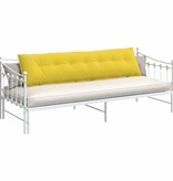 VidaXL Rugkussen Lichtgeel 200 x 19 x 50 cm Stof