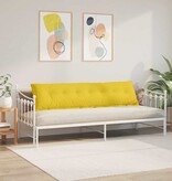 VidaXL Rugkussen Lichtgeel 200 x 19 x 50 cm Stof