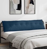 VidaXL Rugkussen Blauw 200 x 19 x 50 cm Stof