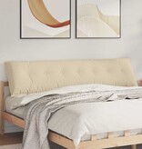 VidaXL Rugkussen Crème 200 x 19 x 50 cm Stof