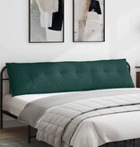 VidaXL Rugkussen Donkergroen 200 x 19 x 50 cm Stof