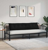 VidaXL Rugkussen Zwart 200 x 19 x 50 cm Stof