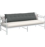 VidaXL Rugkussen Donkergrijs 200 x 19 x 50 cm Stof