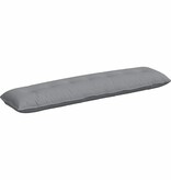 VidaXL Rugkussen Lichtgrijs 200 x 19 x 50 cm Stof