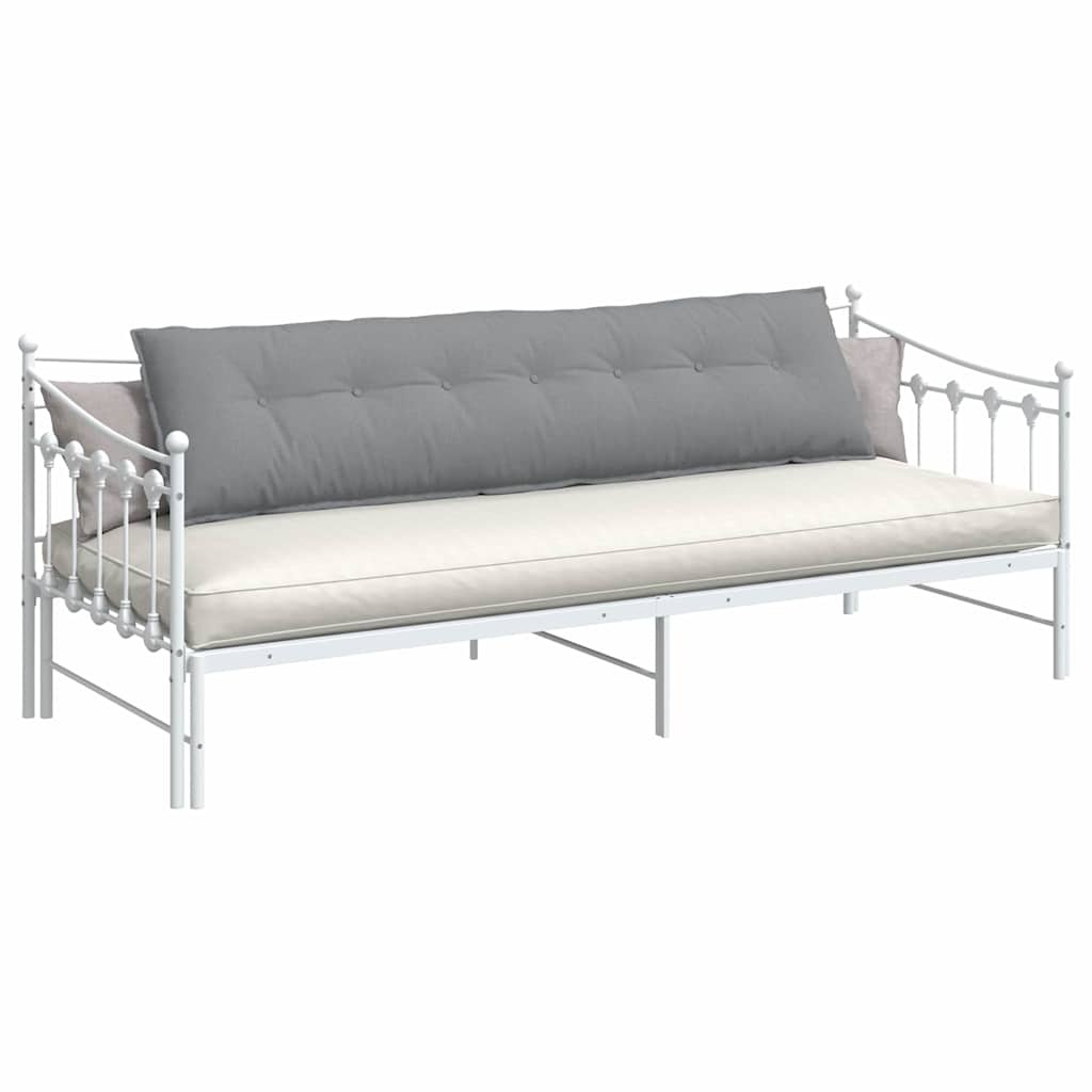 VidaXL Rugkussen Lichtgrijs 200 x 19 x 50 cm Stof