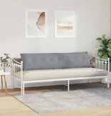 VidaXL Rugkussen Lichtgrijs 200 x 19 x 50 cm Stof