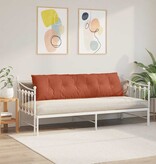 VidaXL Rugkussen Rood-oranje 180 x 50 cm Cordstof