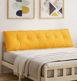 VidaXL Rugkussen Lichtgeel 180 x 50 cm Cordstof