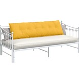 VidaXL Rugkussen Lichtgeel 180 x 50 cm Cordstof