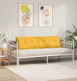 VidaXL Rugkussen Lichtgeel 180 x 50 cm Cordstof