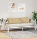 VidaXL Rugkussen Grijs groen 180 x 50 cm Cordstof