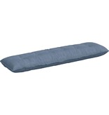 VidaXL Rugkussen Blauw 180 x 50 cm Cordstof