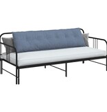 VidaXL Rugkussen Blauw 180 x 50 cm Cordstof