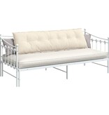 VidaXL Rugkussen Crème 180 x 50 cm Cordstof