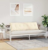 VidaXL Rugkussen Crème 180 x 50 cm Cordstof