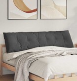 VidaXL Rugkussen Donkergrijs 180 x 50 cm Cordstof