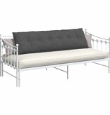 VidaXL Rugkussen Donkergrijs 180 x 50 cm Cordstof