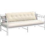 VidaXL Rugkussen Beige 180 x 50 cm Microvezel Stof