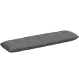 VidaXL Rugkussen Donkergrijs 180 x 50 cm Microvezel Stof