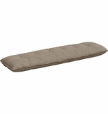 VidaXL Rugkussen Taupe 180 x 50 cm Microvezel Stof