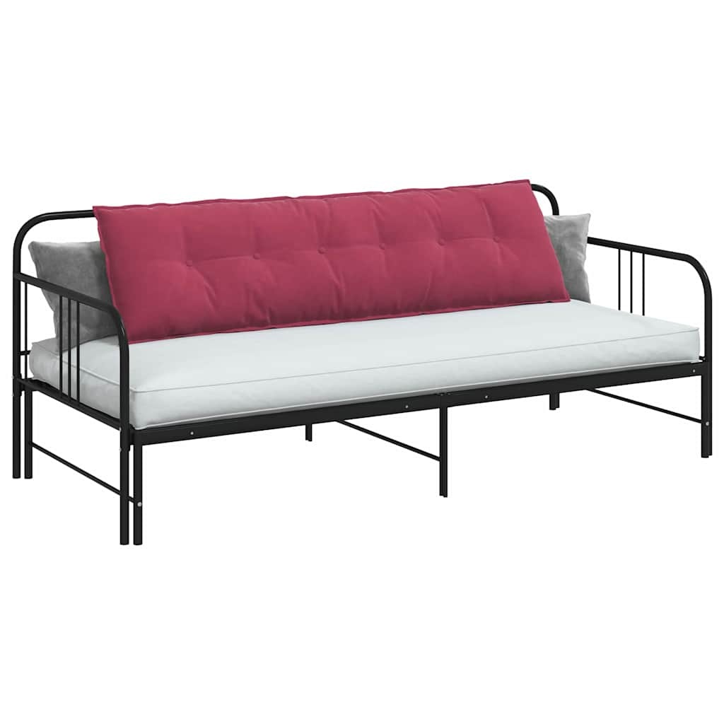 VidaXL Rugkussen Wijnrood 180 x 50 cm Cordstof