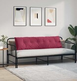 VidaXL Rugkussen Wijnrood 180 x 50 cm Cordstof