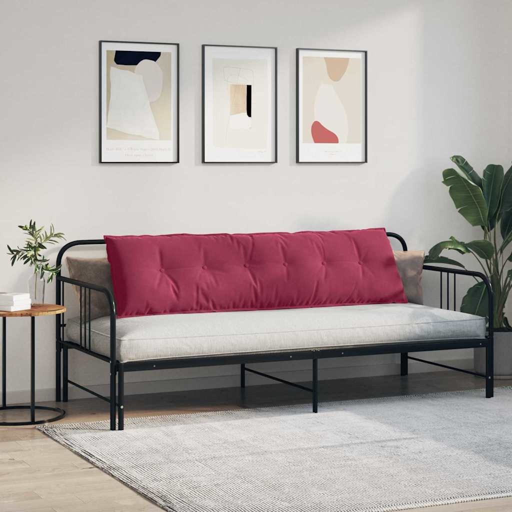 VidaXL Rugkussen Wijnrood 180 x 50 cm Cordstof