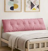 VidaXL Rugkussen Roze 180 x 50 cm Cordstof