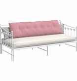 VidaXL Rugkussen Roze 180 x 50 cm Cordstof