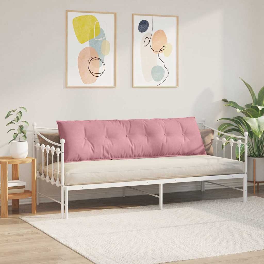 VidaXL Rugkussen Roze 180 x 50 cm Cordstof